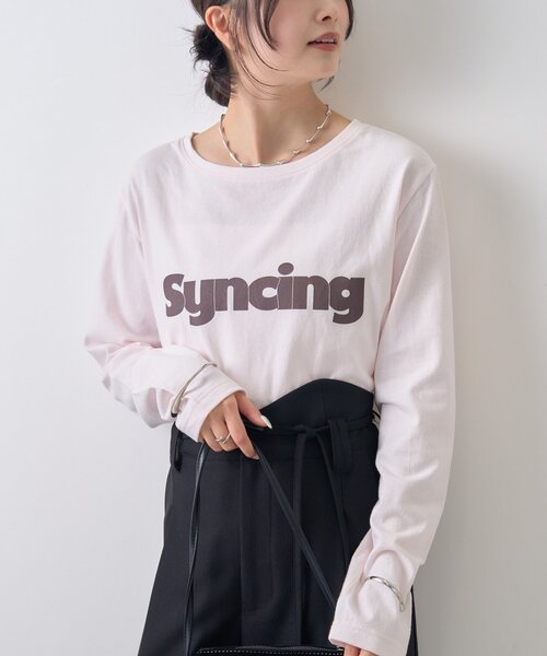 mystic（ミスティック） tシャツ ロゴチビロングTシャツ レディース