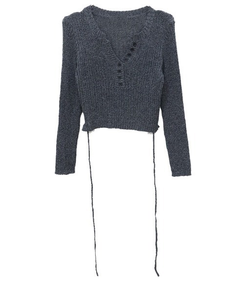 「Reurie'」 長袖ニット FREE ブラック レディース_画像4