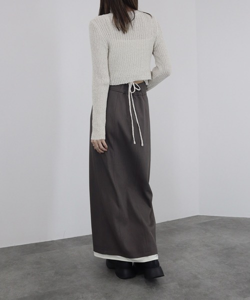 「Reurie'」 長袖ニット FREE ブラック レディース_画像7