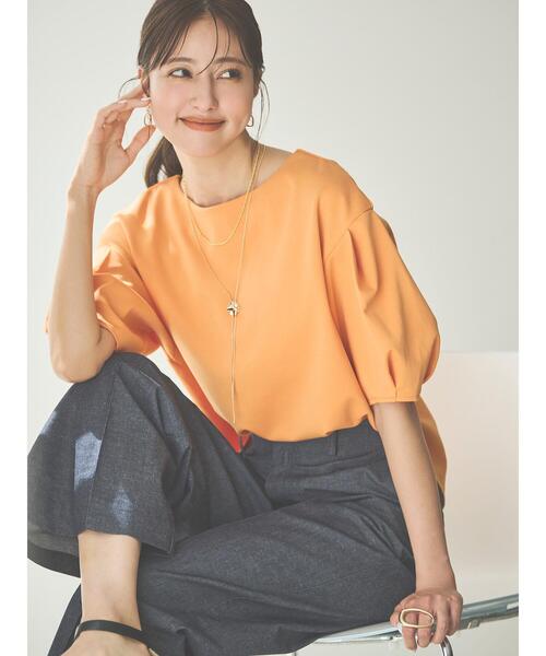 「Te chichi」 半袖カットソー フリ- オフホワイト レディース_画像6