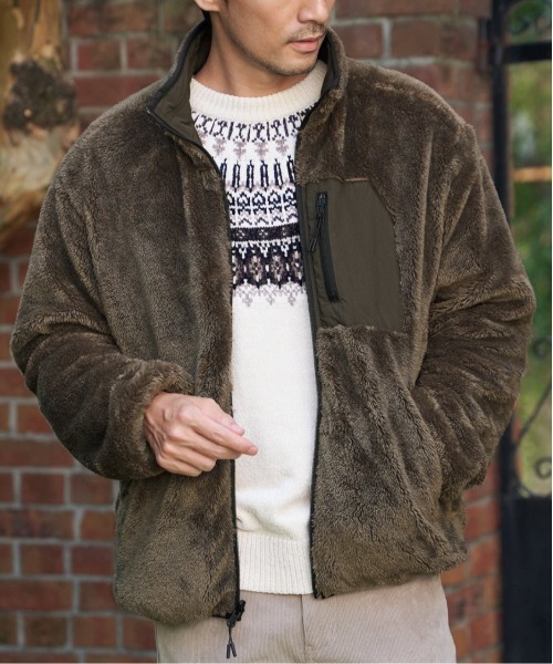 ブルゾン アウター 「2WAY」リバーシブルナイロンフリースブルゾン メンズ | ikka | 08