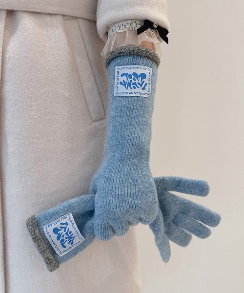 leune（ルネ） 手袋 ロングニットグローブ レディース : ZOZOTOWN