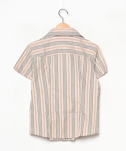 BURBERRY（バーバリー） ストライプ柄半袖シャツ 40 ベージュ