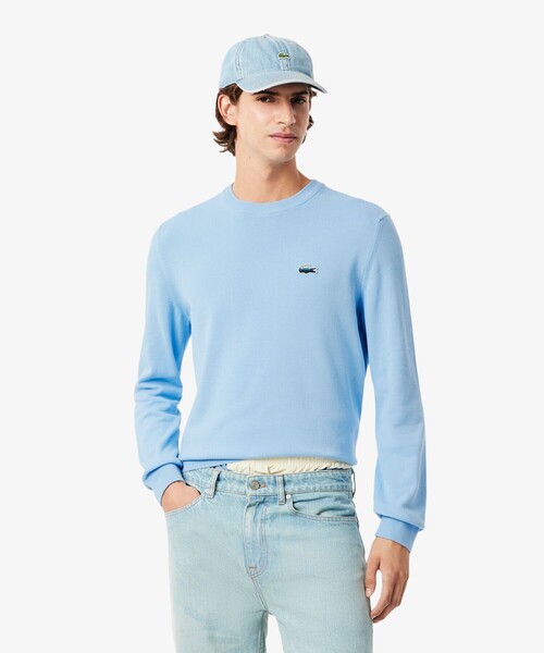 LACOSTE（ラコステ） セーター ニット ランドスケープワニロゴコットン