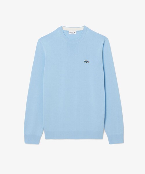 今だけ格安！ お買い得！新品 未使用 タグ付き LACOSTE ニット セーター ランドスケープワニロゴコットンニットセーター AH5415 - ラコステ