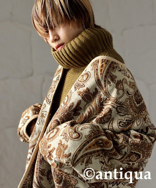 antiqua（アンティカ） ノーカラージャケット FREE オフホワイト