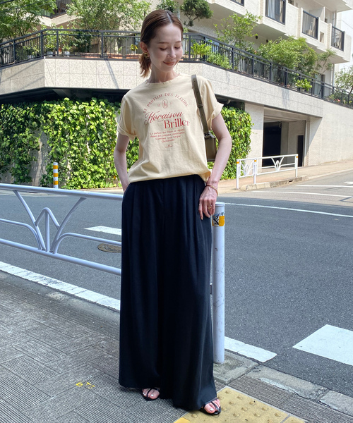 「SLOBE IENA」 半袖Tシャツ FREE アイボリー レディース_画像2