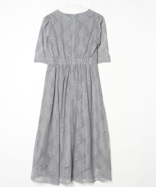 「AIMER」 「aimer anche」半袖ワンピース MEDIUM グレー レディース_画像2