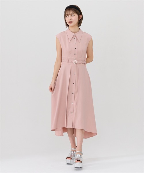 「REDYAZEL」 シャツワンピース SMALL ピンク レディース_画像2