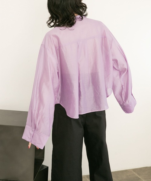 「KBF」 長袖ブラウス ONE ブルー レディース_画像7