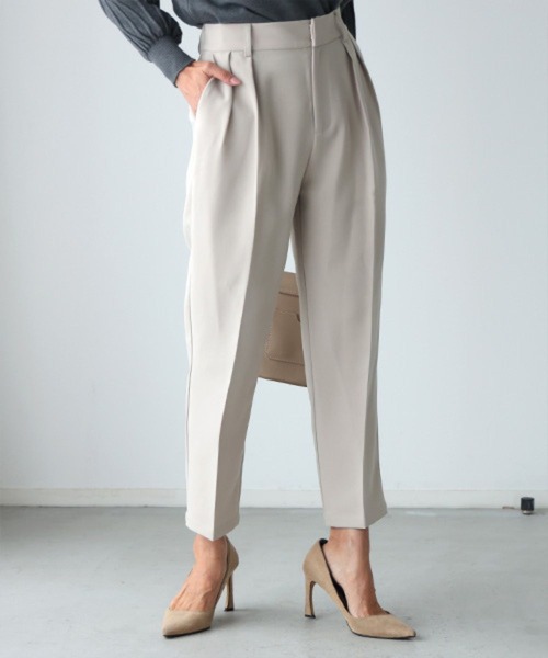 「Ehre style」 パンツスーツ FREE ベージュ レディース_画像8