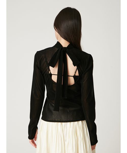 FRAY I.D（フレイ・アイディー） tシャツ バックオープンフロッキー