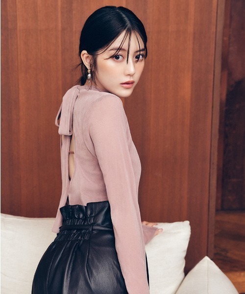 FRAY I.D（フレイ・アイディー） tシャツ バックオープンフロッキー