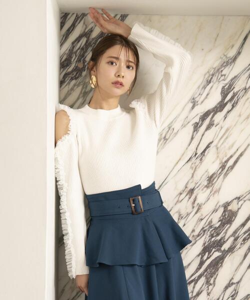 「AND COUTURE」 長袖ニット FREE グレー レディース_画像2