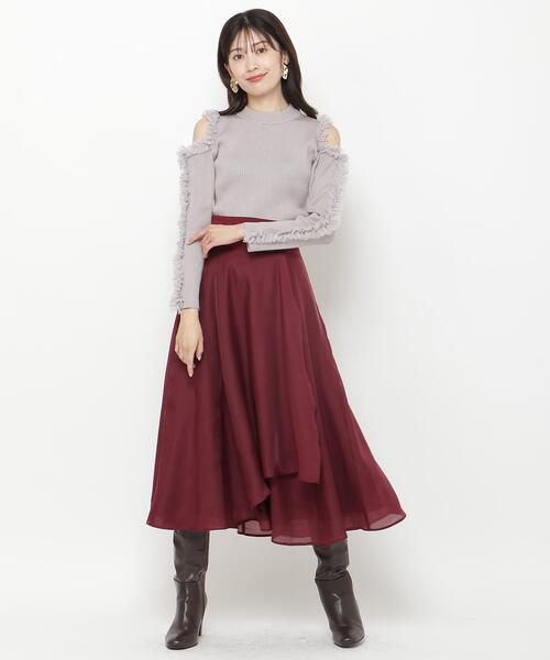 「AND COUTURE」 長袖ニット FREE グレー レディース_画像6