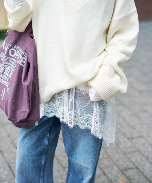 未開封　新品未使用　スローブイエナ　SLOBE IENA レースコンビカットソー SLOBE IENA｜レースコンビカットソー | Rakuten Fashion(楽天