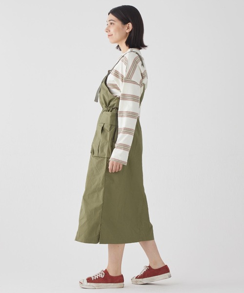 「KRIFF MAYER Lady's Collection」 キャミソールワンピース LARGE マスタード レディース_画像8