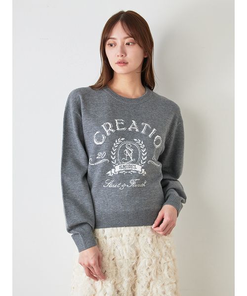 SNIDEL（スナイデル） ニット セーター Sustainableエンブレム