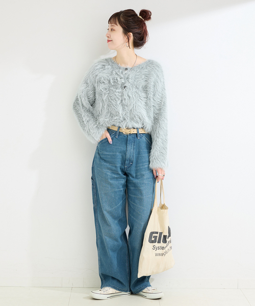 フェザーヤーンプルオーバー セール】 〈手洗い可能〉フェザー ヤーン プルオーバー 24SS