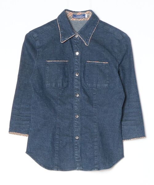 BURBERRY BLUE LABEL（バーバリーブルーレーベル） 7分袖ブラウス 38 