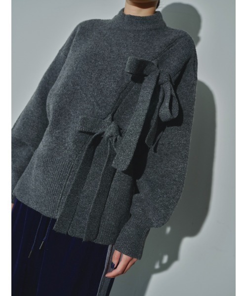 「AIC.」 長袖ニット FREE ダークグレー レディース_画像5