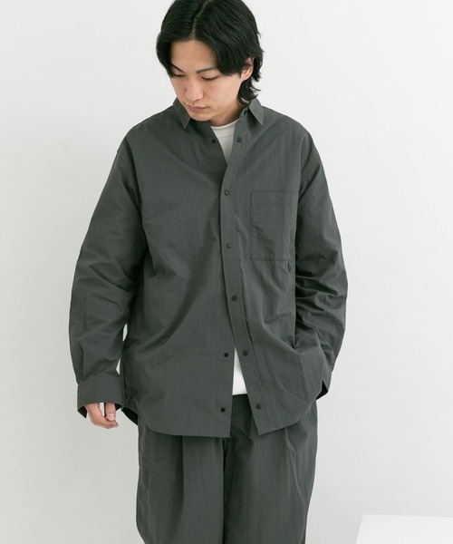 「EKAL」 長袖シャツ LARGE グレー メンズ_画像4