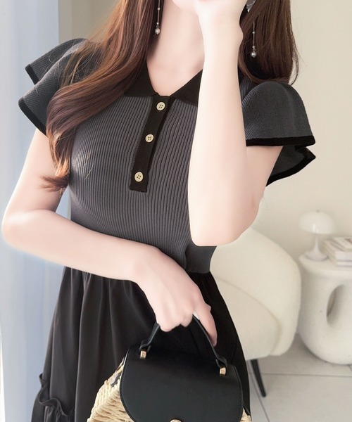 極美品✨MARK & LONA✨ブラック プリーツ ポロワンピース✨38 極美品✨MARK & LONA✨ブラック プリーツ ポロワンピース✨38 【公式通販】