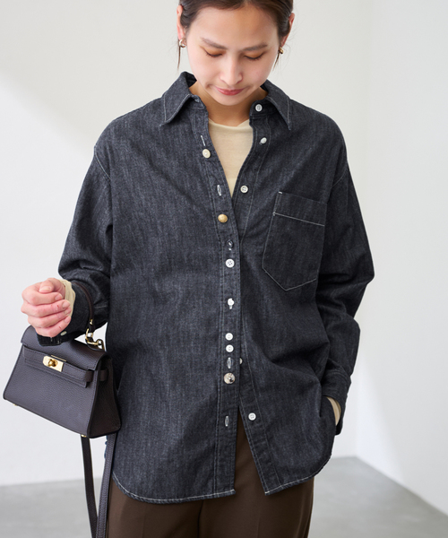 FRAMeWORK（フレームワーク） ブラウス シャツ コンビネーションボタン