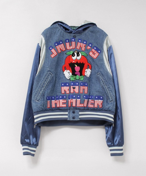 RNA（アールエヌエー） スタジャン J2186 デニムコンビサテン