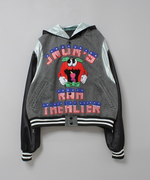 RNA（アールエヌエー） スタジャン J2186 デニムコンビサテン