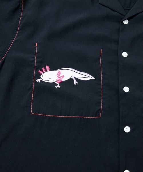 「go slow caravan」 半袖シャツ LARGE グレー メンズ_画像7