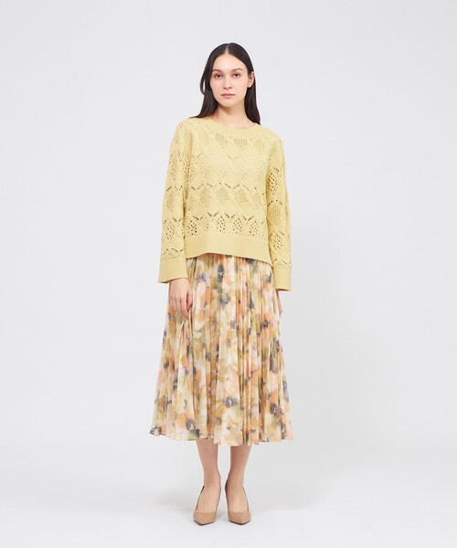 EPOCA（エポカ） ニット セーター ケーブルニット ベルスリーブプル