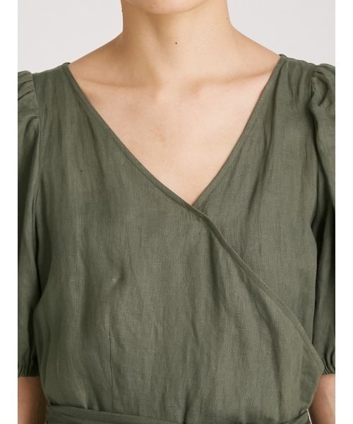 「FRAY I.D」 半袖ワンピース 0 グリーン レディース_画像9