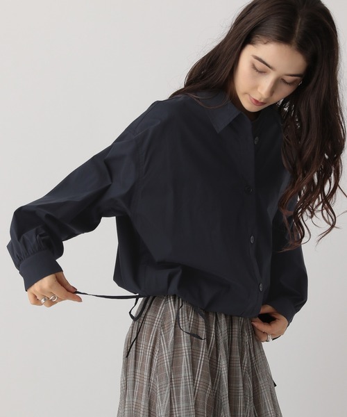 「saloon」 長袖シャツ FREE ネイビー レディース_画像6
