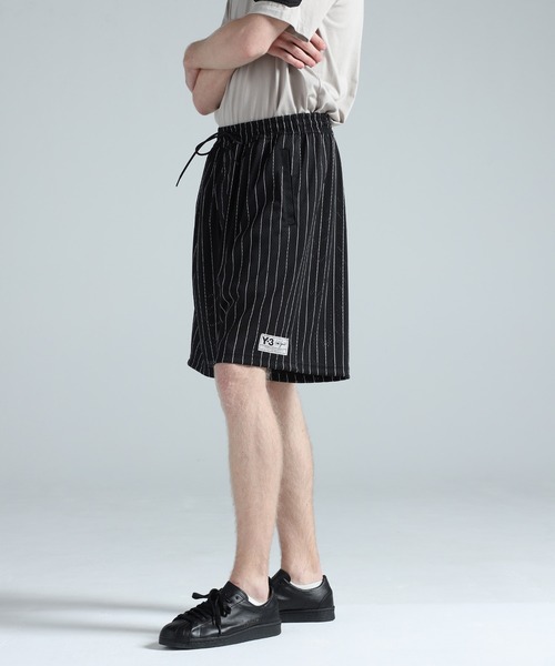 Y-3 ハーフパンツ パンツ MESH PINSTRIPE SHORTS メンズ レディース