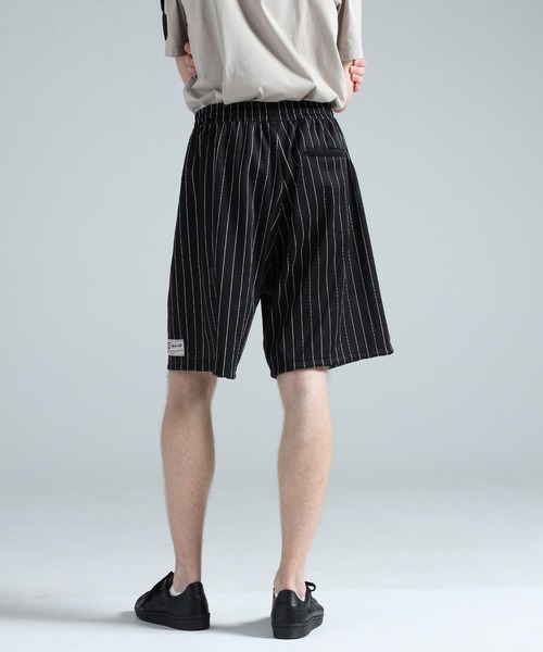 Y-3 ハーフパンツ パンツ MESH PINSTRIPE SHORTS メンズ レディース