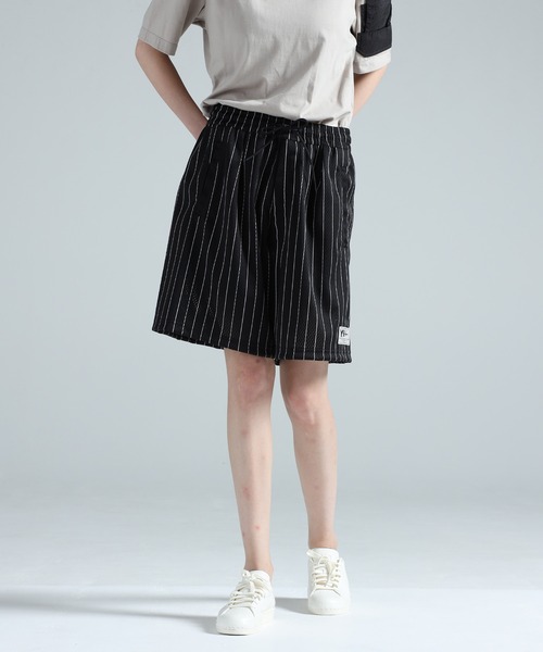 Y-3 パンツ MESH PINSTRIPE SHORTS メンズ レディース : ZOZOTOWN