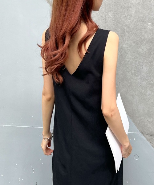 「Futier land」 半袖ワンピース MEDIUM グレイッシュベージュ レディース_画像3