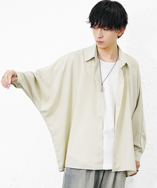 MinoriTY（マイノリティ） シャツ 「MinoriTY」とろみ素材ドルマン