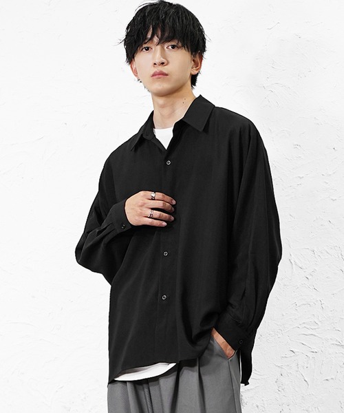 MinoriTY（マイノリティ） シャツ 「MinoriTY」とろみ素材ドルマン
