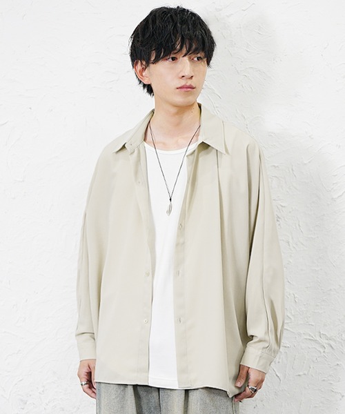 MinoriTY（マイノリティ） シャツ 「MinoriTY」とろみ素材ドルマン