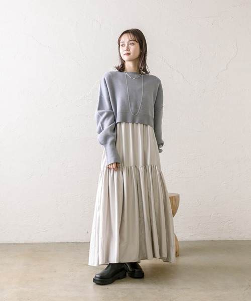 「mystic」 キャミソールワンピース FREE ブラック レディース_画像3