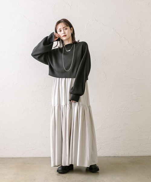 「mystic」 キャミソールワンピース FREE ブラック レディース_画像4