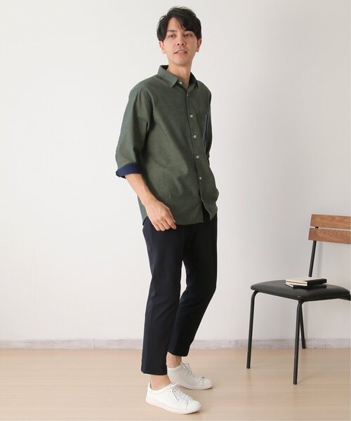 「ikka」 長袖シャツ X-LARGE ネイビー メンズ_画像4