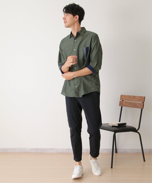 「ikka」 長袖シャツ X-LARGE ネイビー メンズ_画像5