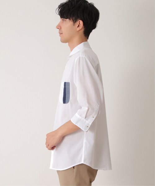 「ikka」 長袖シャツ X-LARGE ネイビー メンズ_画像9