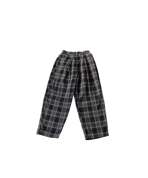 antiqua（アンティカ） ワイドパンツ パンツ インド綿 チェック柄