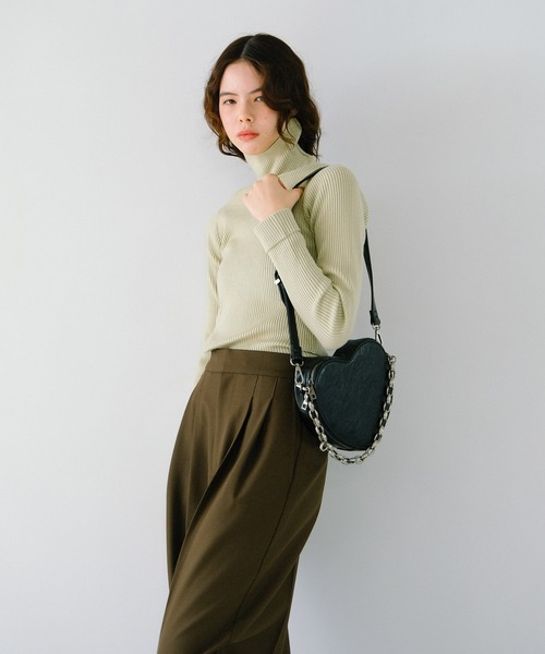 「TINA：JOJUN」 ショルダーバッグ F シルバー レディース_画像7