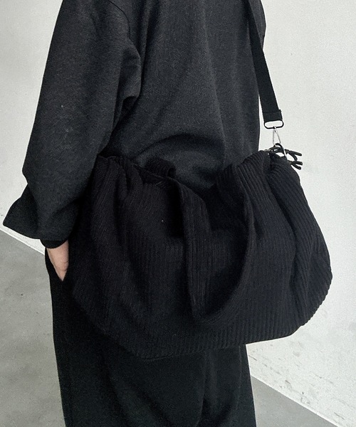 UNDERSTATEMENTs ショルダーバッグ 「ユニセックス」2WAYコーデュロイ