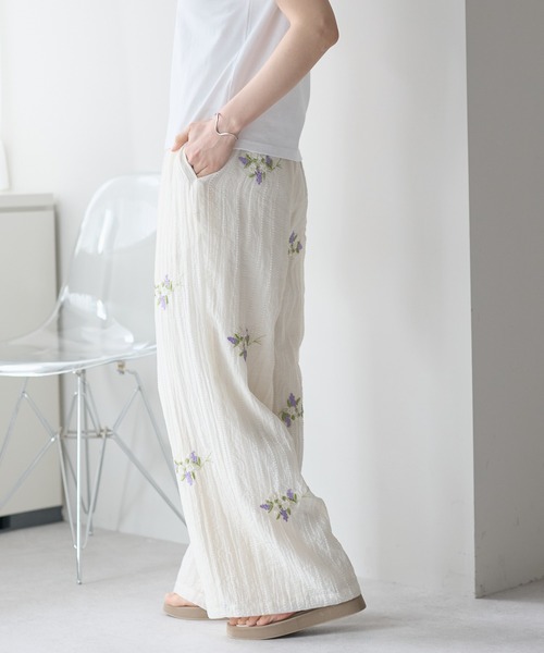 SOTT パンツ 花刺繍パンツ レディース : ZOZOTOWN Yahoo!店 - 通販